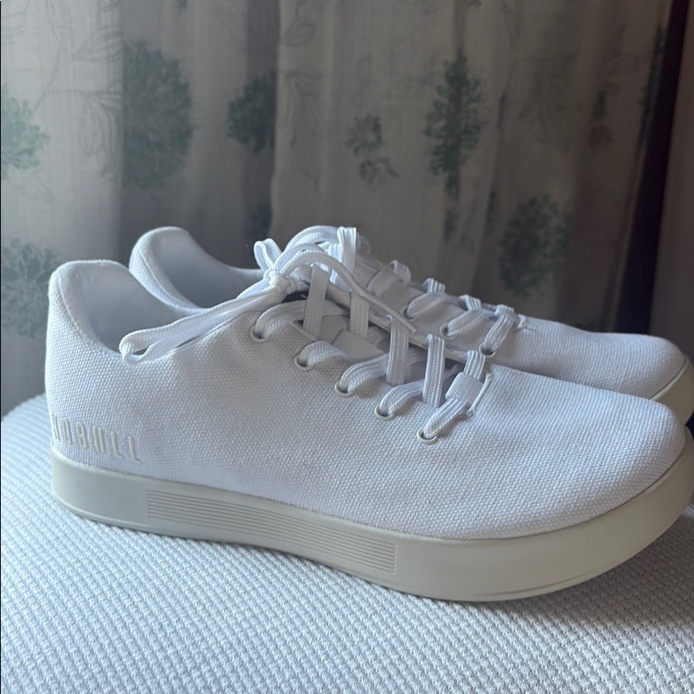 NOBULL White Canvas Low-Top Sneakers